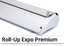 Das Roll-Up Expo Premium gibt es in Breiten von 60 cm bis 150 cm