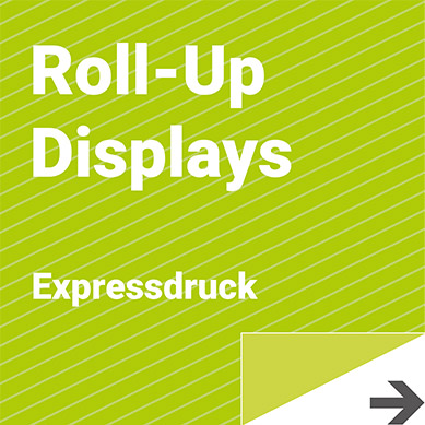 Roll-Up Displays für Ihrem Messestand: München, Stuttgart, Düsseldorf, Hannover