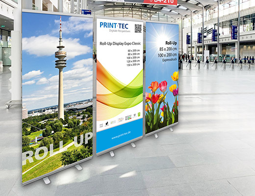 Roll-Up Classic, System inkl. Druck. Produktionszeit 1 Tag