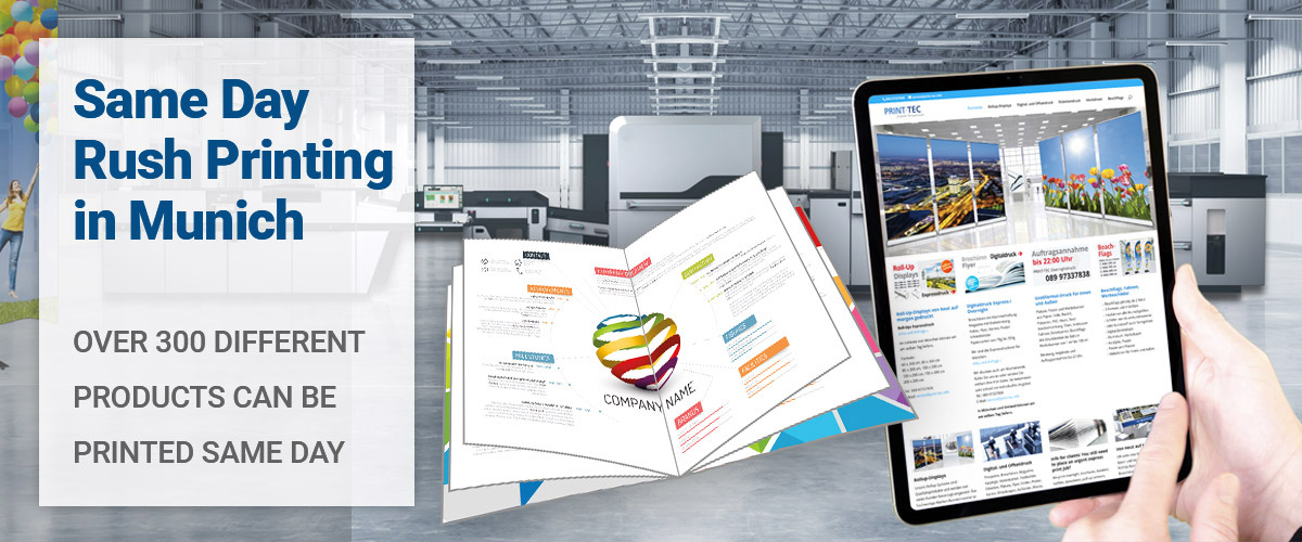 Rush Printing Munich Brochures, Leaflet, Datasheet, Flyer