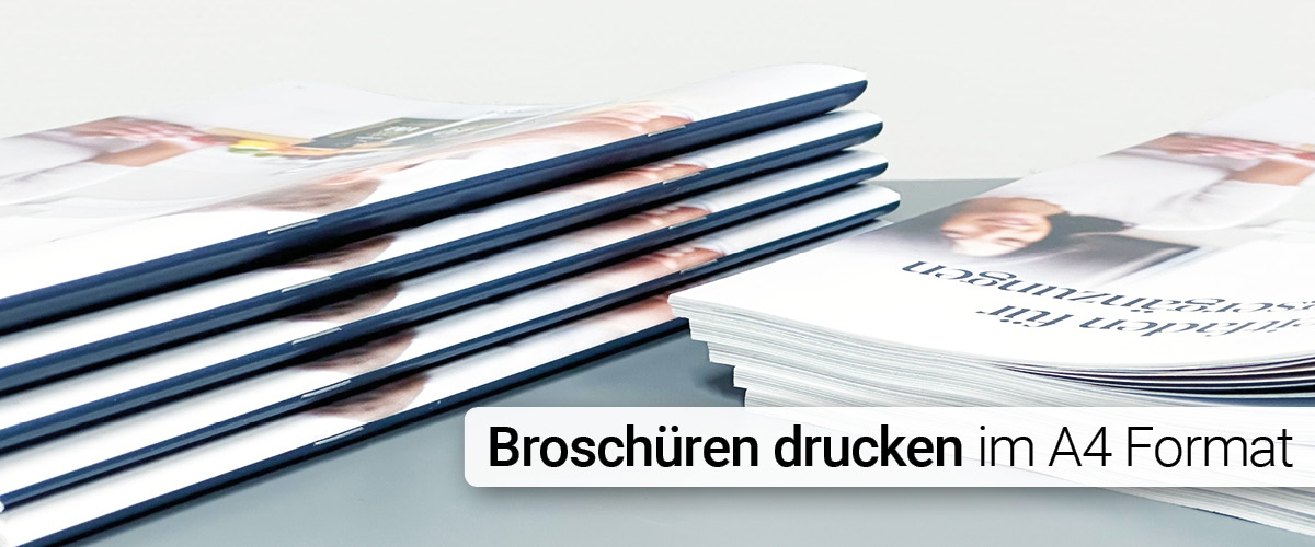 Broschüren drucken im A4 Format - Expressdruck